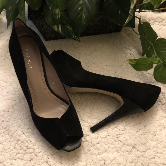 Nine West Shoes - Nine West Heels 8.5 Leather Suede 4”Heel